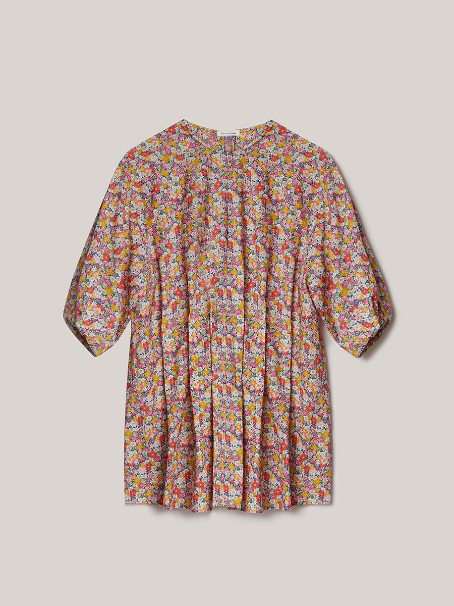 Pleated Top Jen Resort Mille Fleurs