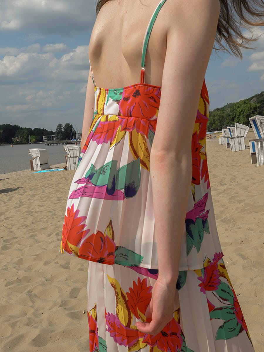 TOP LEANDRA FLOWER PRINT