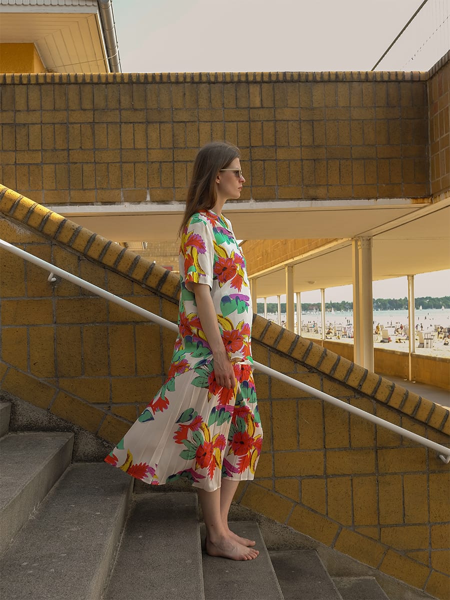 SKIRT BLANCA FLOWER PRINT