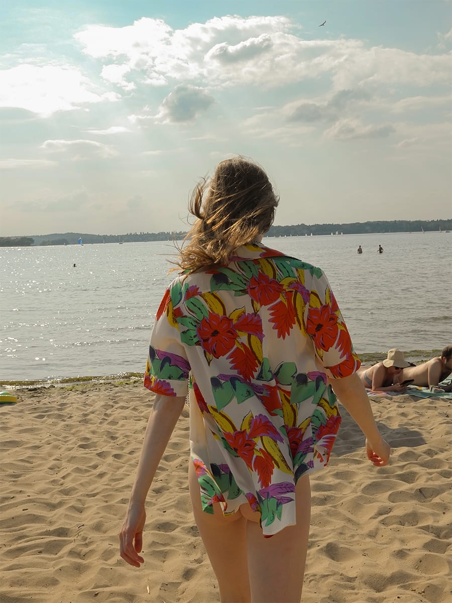 SHIRT-BLOUSE- CHANDLER FLOWER PRINT