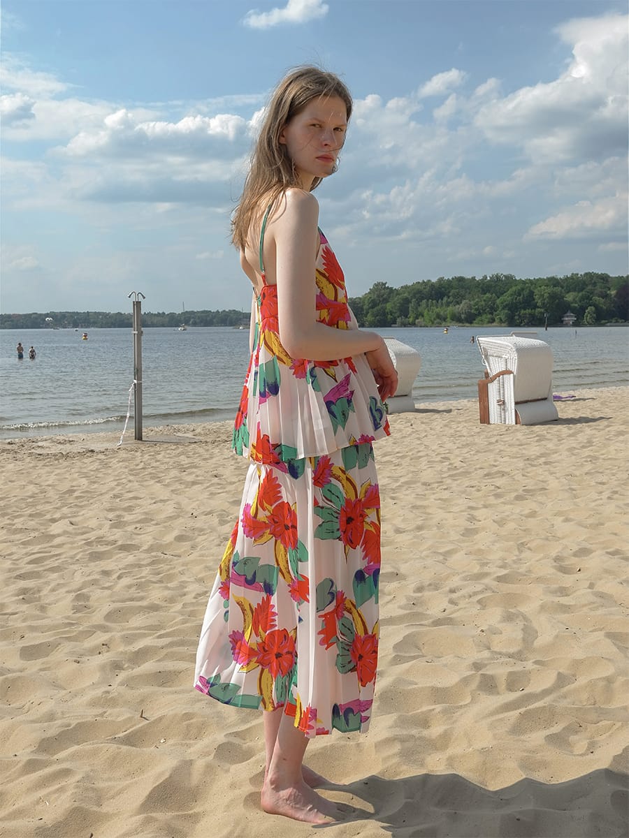 SKIRT BLANCA FLOWER PRINT