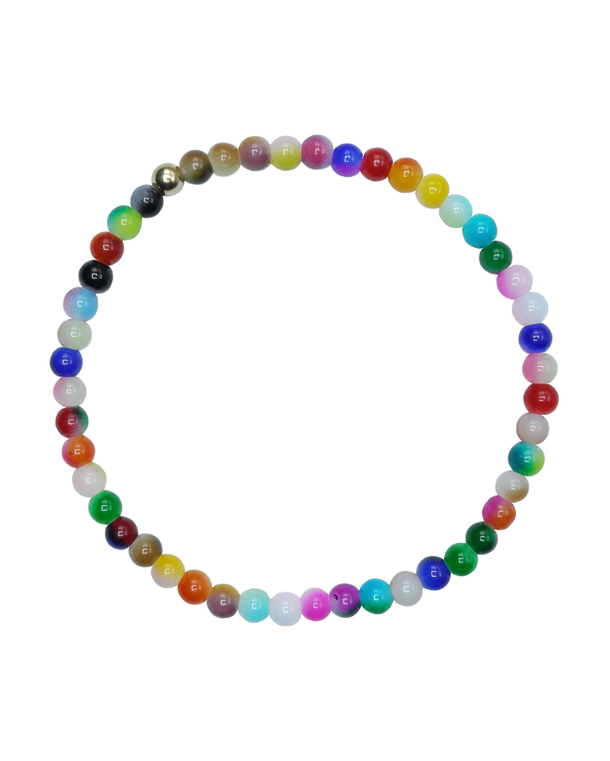 COLLIER GLASS BEADS MULTICOLOR