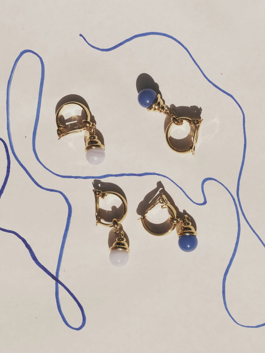 DANGLING GEMSTONE CLIP