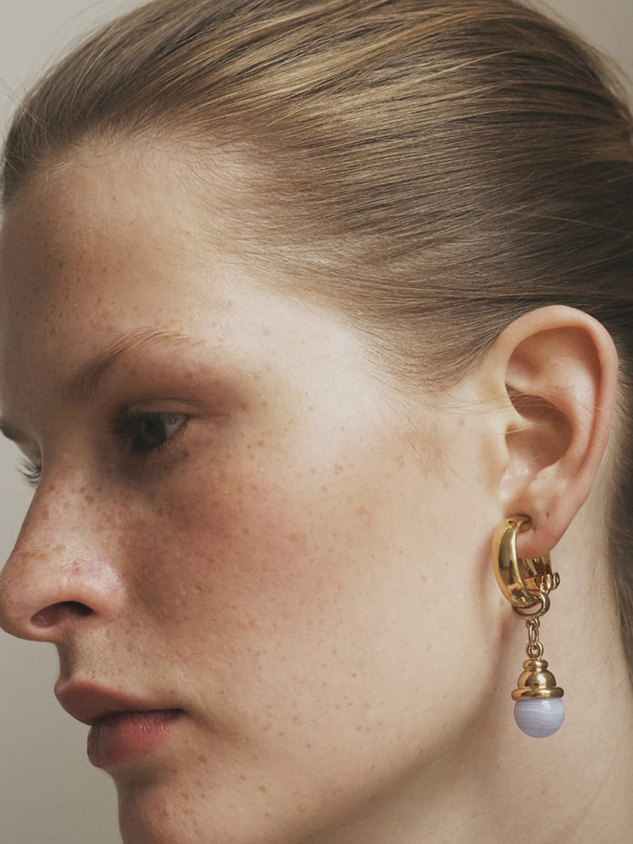 DANGLING GEMSTONE CLIP