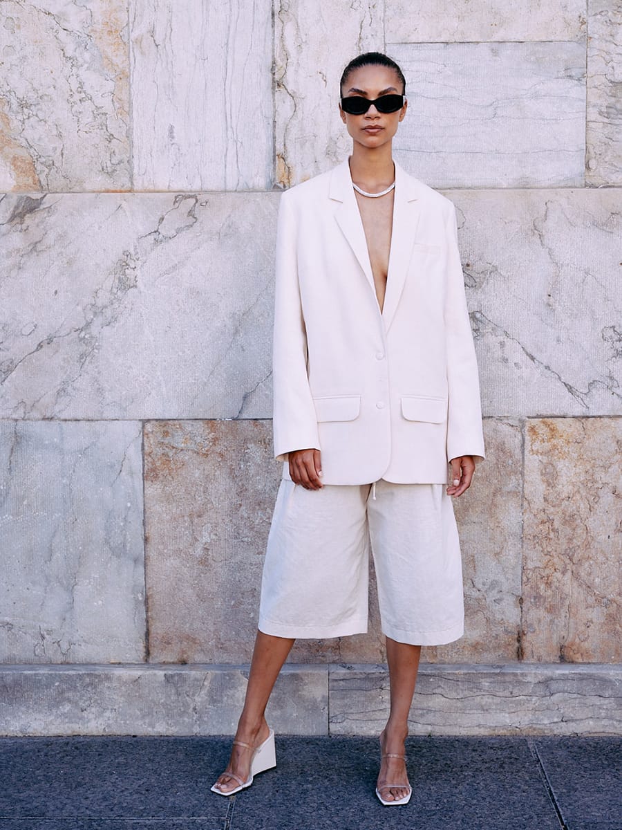 Blazer Bouvier natural white