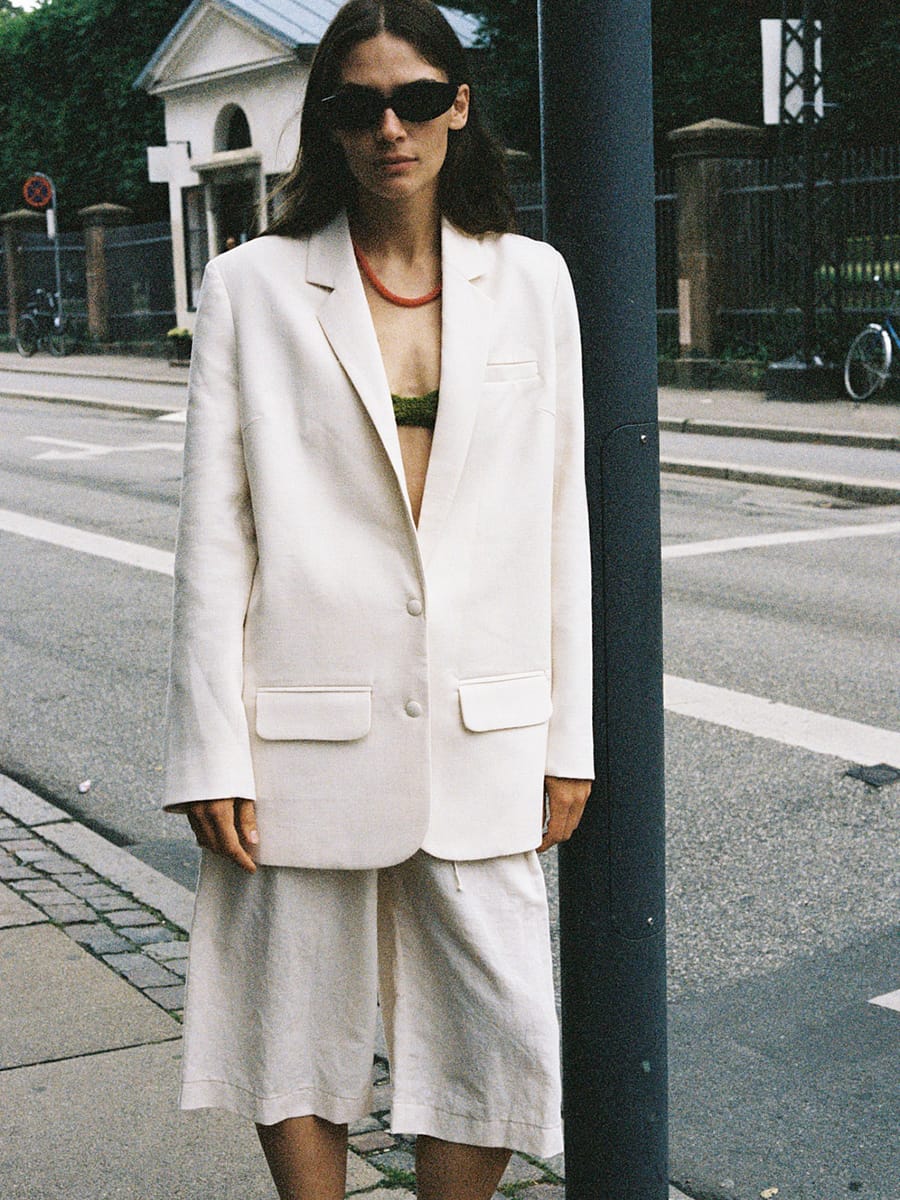 Blazer Bouvier natural white