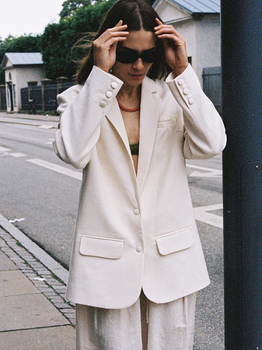 Blazer Bouvier natural white