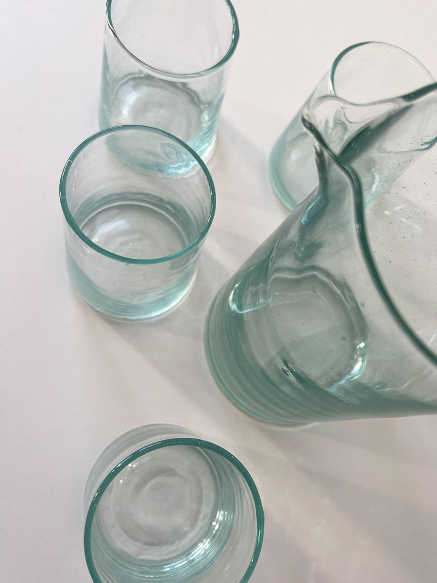 Recycled Glass Pitcher