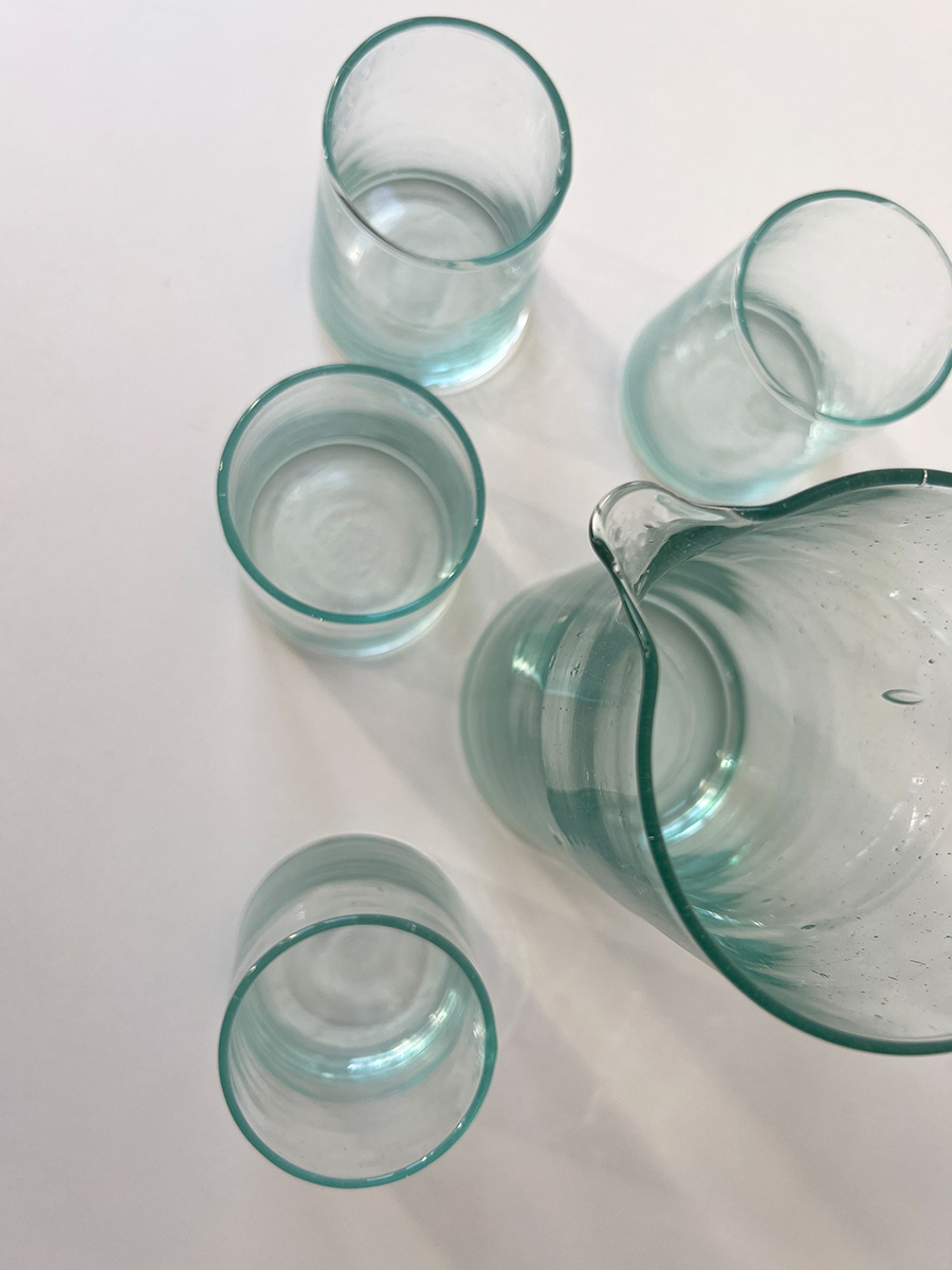 Recycled Glass Pitcher