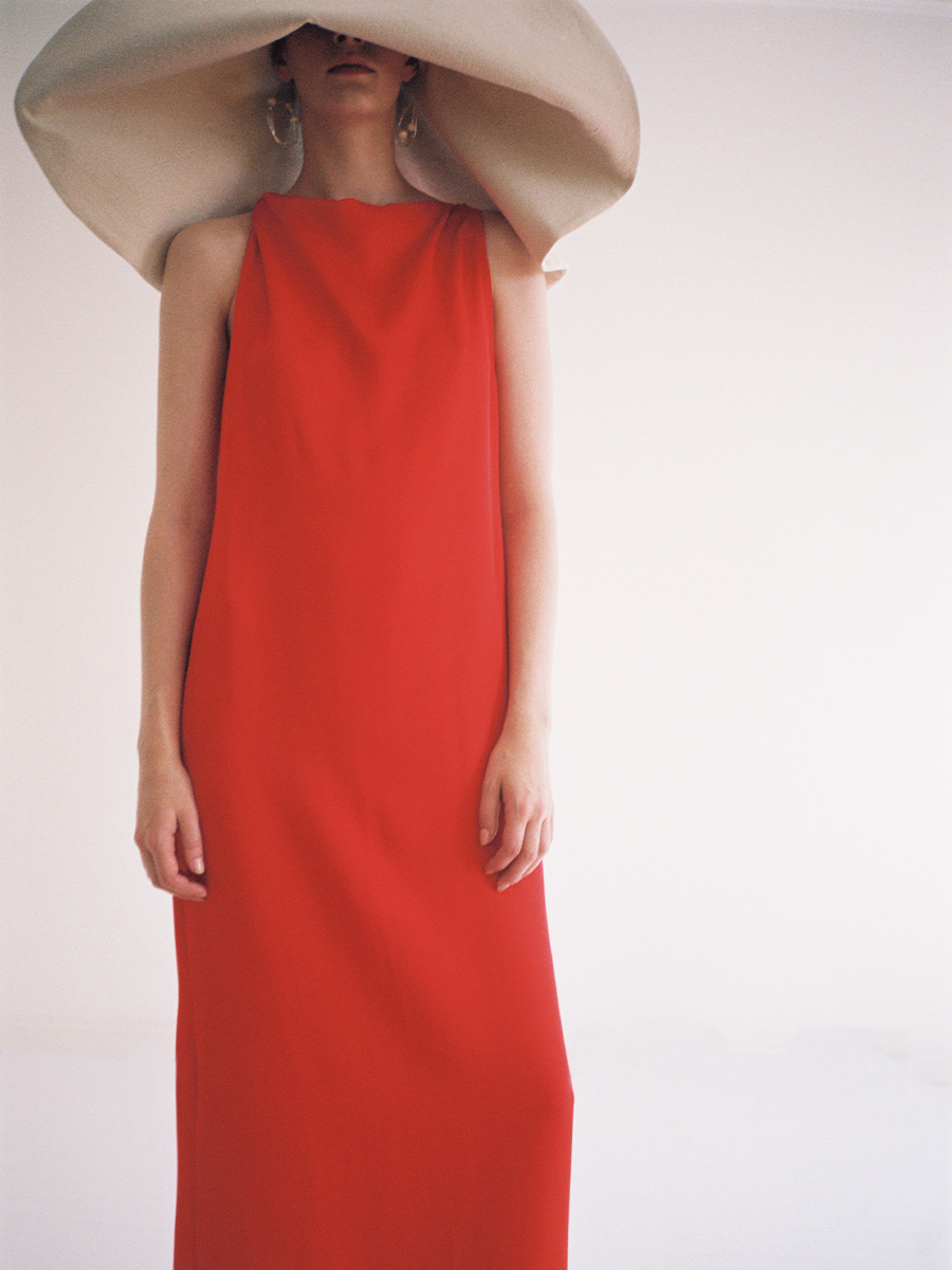 Slipdress Edie Tomato