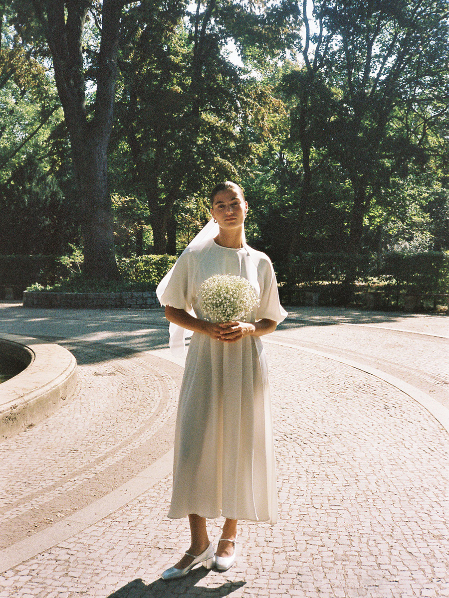Pleated Dress Trine Silk