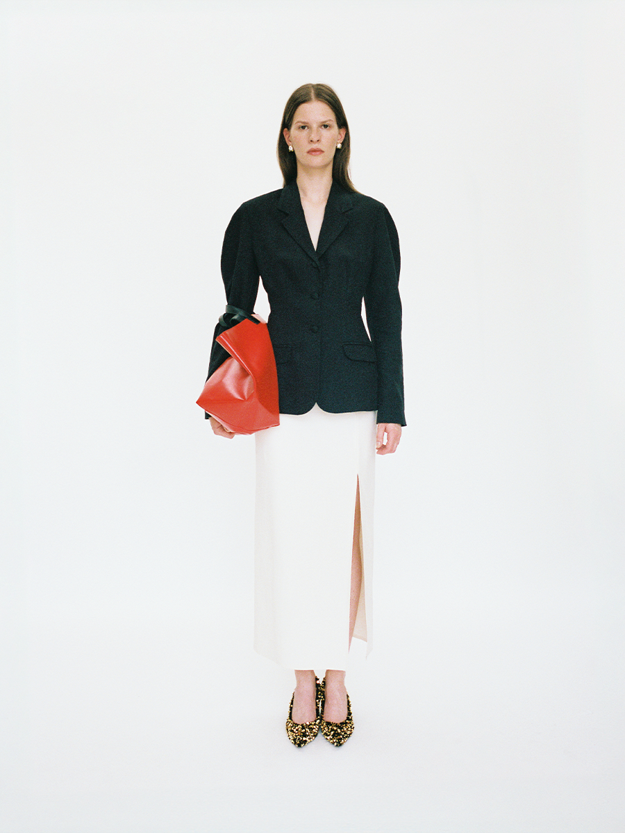 PENCIL SKIRT RAW COTTON