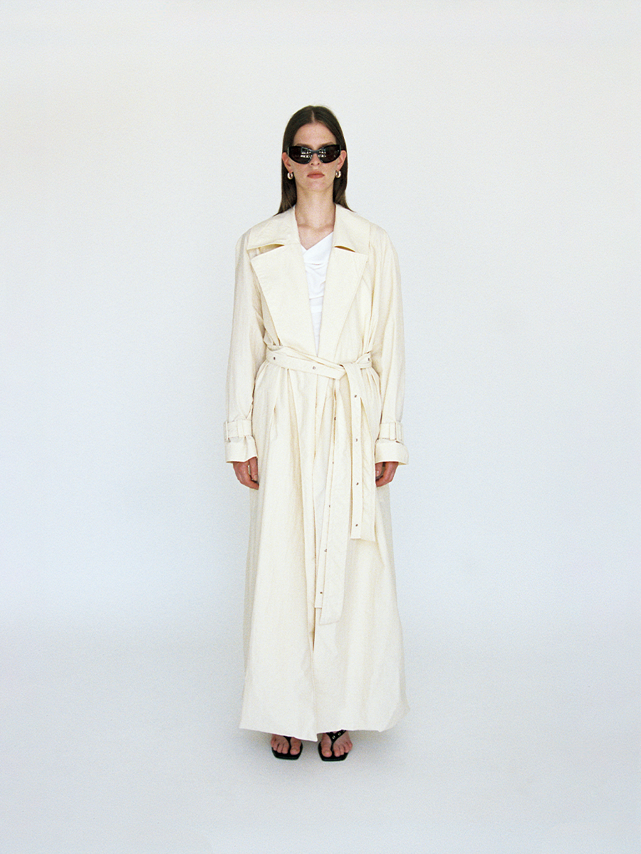 TRENCHCOAT AROG ANTIQUE WHITE