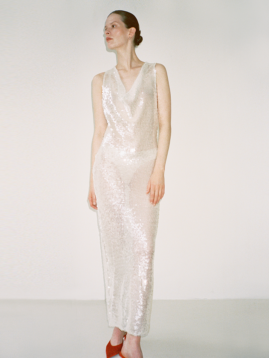 DRESS LOTUS SEQUINS